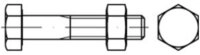 Contorion Schraube ISO 4014 Sechskant-Schaftschraube M20x170 Stahl 8.8...