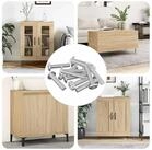 vidaXL Schraube, Schraube mit Sperre Uni 2647 pcs Silber Stahl