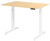 HAMMERBACHER Schreibtisch Schreibtisch el 120x80cm wei&szlig;/ahorn