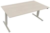 Soennecken Schreibtisch Sitz-/Stehtisch T-Kufe klappbar B1800xT900xH625-1285