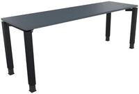 Soennecken Schreibtisch Schreibtisch Vierfu&szlig; Quadratrohr B2000xT600xH680-820