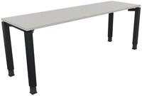 Soennecken Schreibtisch Schreibtisch Vierfu&szlig; Quadratrohr B2000xT600xH680-820