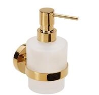 BRILLANTBAD&reg; Seifenspender BILLO Glashalter Messing Gold poliert Glas Bad >>...