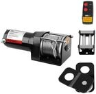 MSW Seilwinde 1590 kg 12 V Elektrische Motorwinde Umlenkrolle Fernbedienung