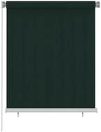 Rollo Au&szlig;enrollo 125 (B) x 140 (H) cm Dunkelgr&uuml;n HDPE, vidaXL