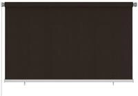 Rollo Au&szlig;enrollo 245 (B) x 140 (H) cm Braun HDPE, vidaXL