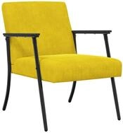 vidaXL Sessel Sessel Gelb 59 x 75 x 78 cm Samt (1-St)