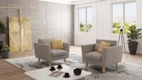S-Style M&ouml;bel Sessel Angeles im skandinavischen Design, mit Wellenfederung