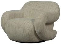 WOOOD Drehsessel Folke aus Melange-Stoff, Natur, Der Sessel ist drehbar