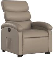 vidaXL Sessel Relaxsessel mit Aufstehhilfe Elektrisch Cappuccino Kunstleder...