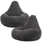 icon Sitzsack 2er Set Sessel mit R&uuml;ckenlehne aus Cord &bdquo;Dalton&ldquo;, Sitzsack...