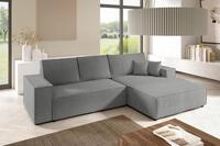 Fun M&ouml;bel Ecksofa Schlafsofa Sofa CORUNIA in Stoff Poso, Ottomane Links oder...