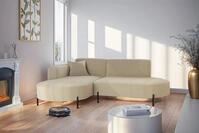 Fun M&ouml;bel Ecksofa Sofa VALENCIA XS in Stoff Quelle, Ottomane Links oder...