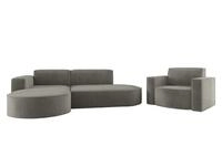 Fun M&ouml;bel Polstergarnitur Sofaset Designerecksofa PALMA XS plus Sessel in...