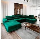 Masseno Ecksofa CASONE mit Schlaffunktion U-Form, Sofa mit Bettkasten