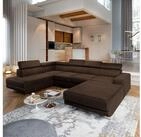 Masseno Ecksofa SIENA mit Schlaffunktion U-Form, Sofa mit Bettkasten