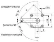 AMF F&uuml;hrungsschiene AMF Spanneisen 6314V mit Treppenz&auml;hnen L&auml;nge 160 mm f&uuml;r