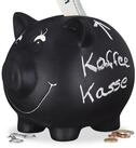 relaxdays Spardose 10 x Sparschwein zum Beschriften, (4-tlg)