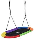 relaxdays Nestschaukel-Sitz XXL Nestschaukel oval 300 kg, Bunt