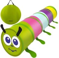KRUZZEL Spielzelt Kinderzelt Raupe Krabbeltunnel (Spar-Set, 1-tlg.,
