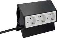 UNITEC Unitec Steckdosenleiste 3-fach 3m mit Clip Steckdosenleiste