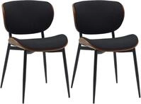 CLP Besucherstuhl Enid (2er Set, 2 St), Stoff- oder Kunstlederbezug, gepolstert