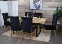 MCW Esszimmerstuhl MCW-D22-6 (Set, 6 St), 6er-Set, Sitzbezug mit Knopfsteppung,