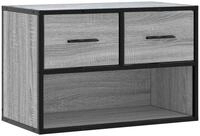 vidaXL TV-Schrank TV-Schrank Grau Sonoma 60x31x39,5 cm Holzwerkstoff und Metall