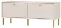 Masseno Lowboard TORINO 120,6 cm TV-Schrank mit 2 Schubladen und 2 T&uuml;ren Beige