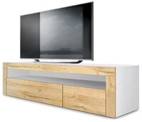 Vladon Lowboard Valencia (TV-Kommode, ​mit 1 offenem Fach und 2 Klappen),...