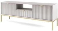 Masseno Lowboard STELLARE 154 cm TV-Schrank mit 1 Schubladen und 2 T&uuml;ren Grau grau