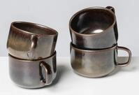 Gipfelst&uuml;ck Tasse Glockenklang, 4-tlg., Steinzeug, Scandi-Style, Reaktivglasur,