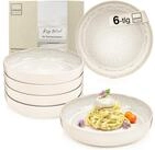 S&Auml;NGER Teller Set Key West, Creme mit sandiger Maserung, (6 St), Pastaschalen...