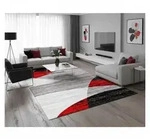Vimoda L&auml;ufer Wohnzimmer Teppich Kurzflor, geometrisches Look, Rechteckig, H&ouml;he: 5