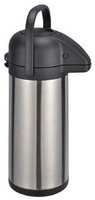 Haushalt International Pump-Isolierkanne Thermokanne doppelwandig Pumpkanne, 3...