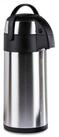 Gravidus Pump-Isolierkanne Edelstahl Airport Pumpkanne, 5 Liter- doppelwandig,