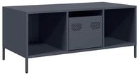 vidaXL Couchtisch Couchtisch Anthrazit 101,5x50x43,5 cm Kaltgewalzter Stahl...
