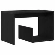 vidaXL Beistelltisch Beistelltisch Schwarz Eichen-Optik 59 x 36 x 38 cm (1-St)