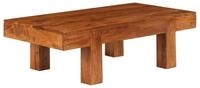 vidaXL Couchtisch Couchtisch Massivholz mit Honigfarbenem Finish 100x50x30 cm