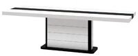 designimpex Esstisch Design Tisch HE-555 Wei&szlig; - Schwarz Hochglanz ausziehbar...