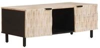 vidaXL Couchtisch Couchtisch Wei&szlig; 100 x 54 x 40 cm Massivholz (1-St)