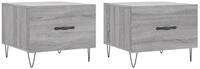 vidaXL Couchtisch Couchtische 2 Stk. Grau Sonoma 50x50x40 cm Holzwerkstoff...