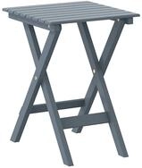 vidaXL Gartentisch Beistelltisch Klappbar Grau Massivholz Pappel (1-St)