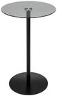 Spetebo Beistelltisch Metall Beistelltisch rund mit Glasplatte (H 53 x &Oslash; 35 cm,