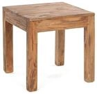 DESIGN DELIGHTS Couchtisch COUCHTISCH "SQUARE 50", Altholz massiv, 50x50x50cm,