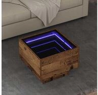 vidaXL Couchtisch, Couchtisch Altholz 40 x 40 x 30 cm Holzwerkstoff