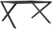 vidaXL Tischbein Couchtisch-Gestell in X-Form 80x70x43 cm Stahl