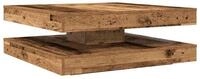 vidaXL Couchtisch Couchtisch 360-Grad Drehbar Altholz-Optik 90x90x34,5 cm (1-St)