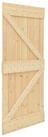 vidaXL Schiebet&uuml;r T&uuml;r NARVIK 100 x 210 cm Massivkiefer (Unbehandelt) Natur...