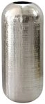 Wohnling Bodenvase WL7.464 Vase 60 cm Aluminium Silber Blumenvase XL Wohndeko...